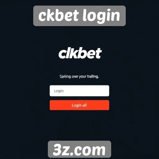 Análise da interface do site ckbet login